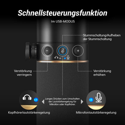 TONOR TD510+ Dynamisches Gaming Mikrofon Set mit Arm
