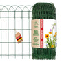 Floordirekt Beetzaun Metall Ziergeflecht 40 cm x 25 m Beeteinfassung, PVC-beschichteter Drahtzaun