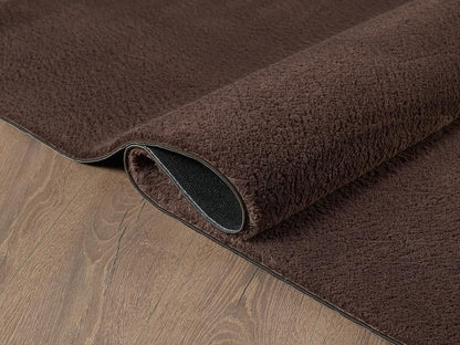 the carpet Relax Kurzflor Teppich in Felloptik, Braun, 200 x 280 cm