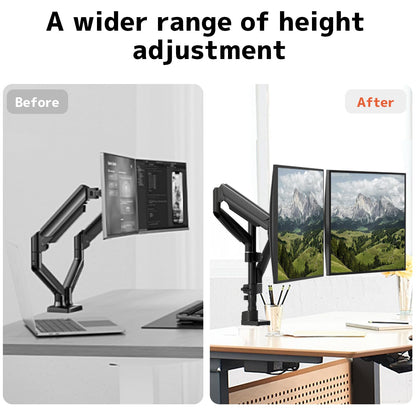 Monitor Halterung 2 Monitore übereinander, höhenverstellbar – 17-40 Zoll