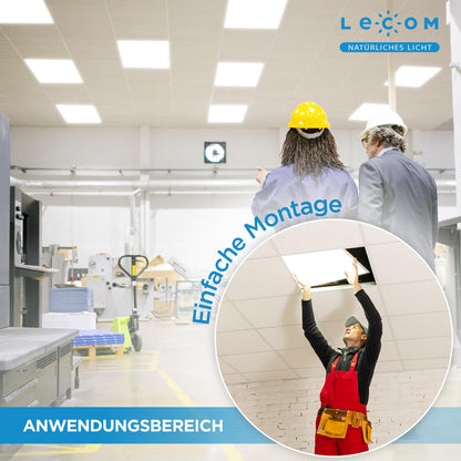LEDLux LED Panel 62x62 Rasterleuchte - Neutralweiss 4000K