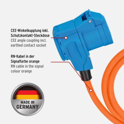Brennenstuhl CEE Camping Kabel Kombisteckdose Set - mit Tasche