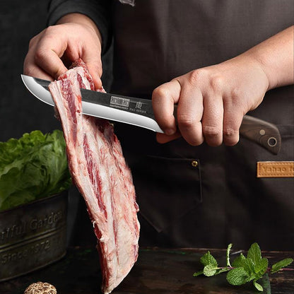HOSHANHO Metzgermesser Set Handgeschmiedetes Messer – Mit Tasche