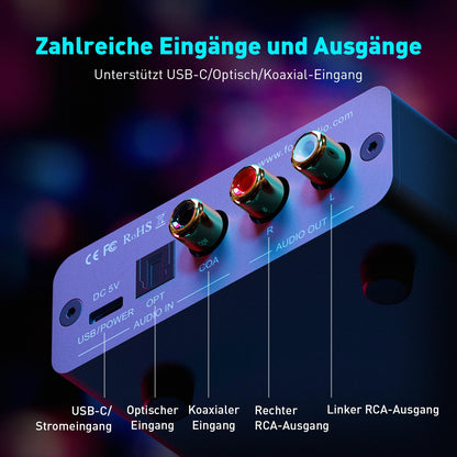 Fosi Audio K5 Pro HiFi Kopfhörerverstärker USB DAC Gaming