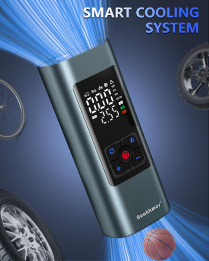 Neakhmer Mini Kompressor Akku Luftpumpe N21 150 PSI für Auto und Velo
