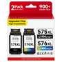 INKYEAH PG-575 CL-576 XL Tintenpatronen kompatibel für Canon 2er-Pack