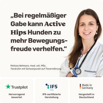 mammaly Active Hips Grünlippmuschel Gelenk-Snacks für Hunde, 110 Stück