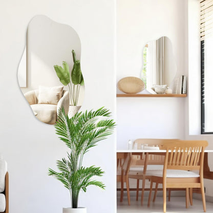 Muzilife Asymmetrischer Wandspiegel Rahmenlos 50x85cm