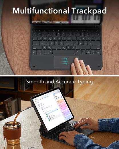 ESR Rebound 360 Tastaturhülle für iPad Pro 13 Zoll (M5/M4), Schwarz