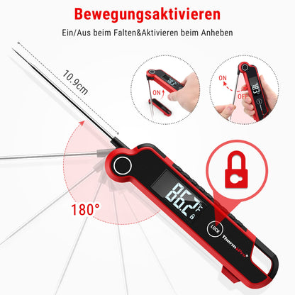 ThermoPro TP620 Fleischthermometer, klappbar, IP65 wasserdicht