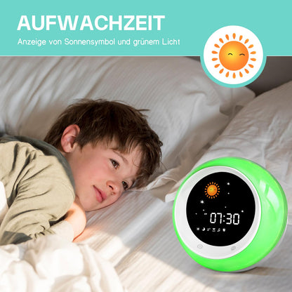 FiveHome Kinderwecker Schlaftrainer mit Nachtlicht und Soundmaschine