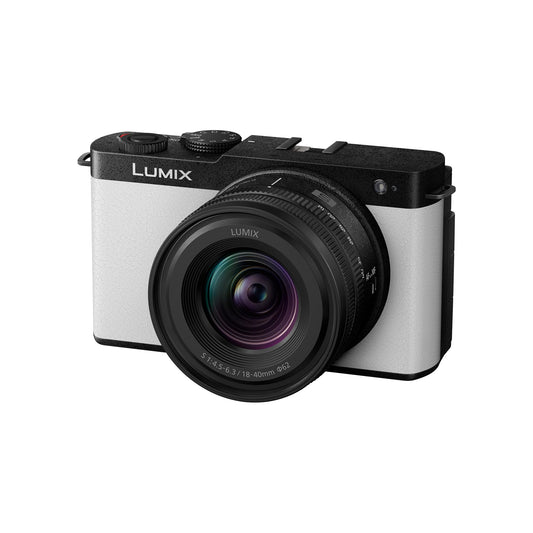 Panasonic Lumix S9 Spiegellose Vollformatkamera Kit - Weiss, weiße, kompakte Foto-/Videokamera für 4K-Aufnahmen.