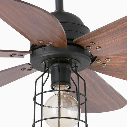 Faro Barcelona Chicago 33703 Deckenventilator Licht - Schwarz 90cm