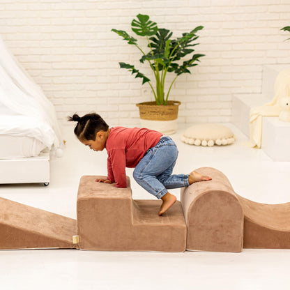 MEOWBABY Softbausteine XXL Kletterbausteine - Beige