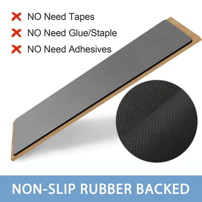 GOYLSER Anti-Rutsch Treppenmatten - Tiefes Grau (15 Stk. 76x20cm)