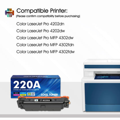 Kompatibel für HP 220A Toner Farbset 4er-Pack mit Chip
