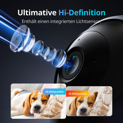 SwitchBot Pan/Tilt Cam Plus 3K WLAN Überwachungskamera für innen