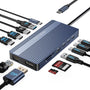 ACASIS DS0202 USB-C Docking Station 14-in-1 Dual Monitor 4K zur Anzeige auf bis zu drei Bildschirmen