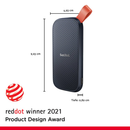 SanDisk Portable SSD 2TB - Externe Festplatte Grau