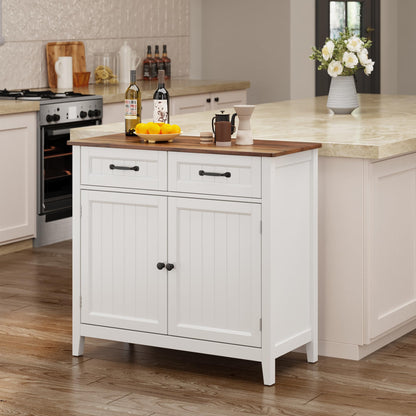 Bealife Küchenschrank Sideboard – Schubladen & Türen, Braun