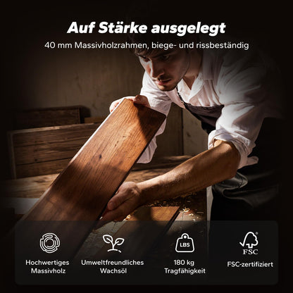 MERACH R28 Wasser Rudergerät Holz für Heimfitness – Faltbar