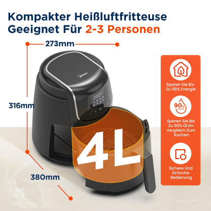 Midea MF-CN40C2 Heissluftfritteuse 4L - Airfryer 1500W