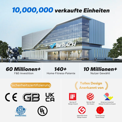 MERACH 16-Stufen Magnet Rudergerät – Elektrisch für Zuhause