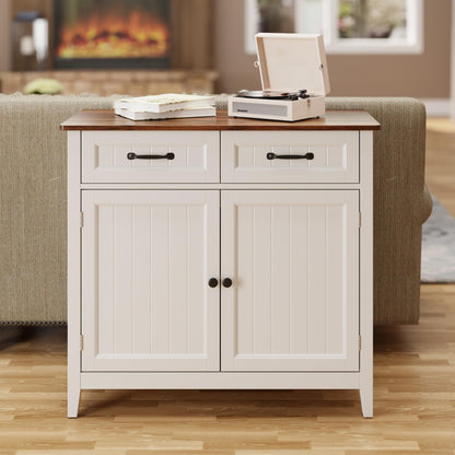 Bealife Küchenschrank Sideboard – Schubladen & Türen, Braun