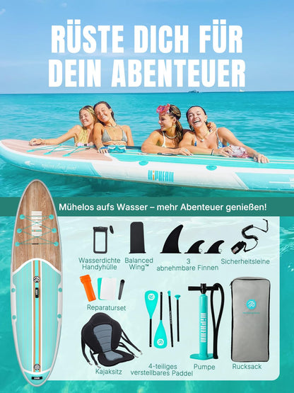 Niphean SUP Board 320cm – 2-Personen Paddleboard mit Sitz