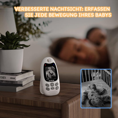 BOIFUN Babyphone mit Kamera VB610, 2-Zoll-Display, VOX und Nachtsicht