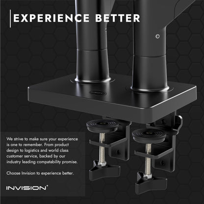 Invision MX900 Monitorhalterung – 2 Monitore Gasdruckfeder
