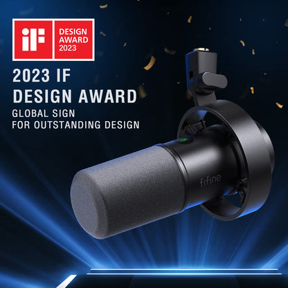 FIFINE Dynamisches Studio Mikrofon – XLR & USB