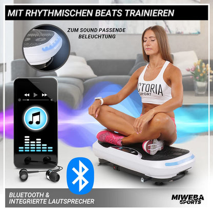 Miweba Sports Fitness 4D Wave Vibrationsplatte MV300 - Schwarz