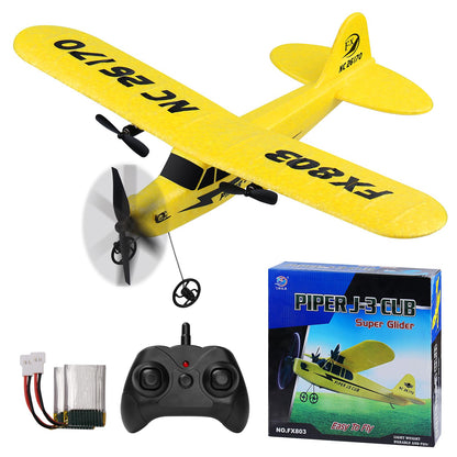 Henakmsl FX-803 RC Flugzeug 2,4 GHz RTF für Anfänger Gelb – ferngesteuertes Modellflugzeug aus EPP-Schaum