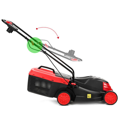 LEHMANN Elektro-Rasenmäher 1200 W, 32 cm Schnittbreite, 25 L Fangkorb