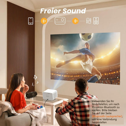 Yaber L2s Heimkino Beamer – 1080P, JBL Sound, Autofokus