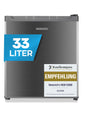Heinrich's Mini Gefrierschrank 33L HGB 4088 IX, -18 °C, 40 dB, kompakte Bauform