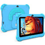 Ascrecem Kinder Tablet. Blaues 7-Zoll-Android-Tablet für Kinder 3-7 Jahre; bietet digitale Lern- und Unterhaltungsinhalte.