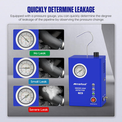 MRCARTOOL Rauchmaschine KFZ Lecksuchgerät mit Druckanzeige