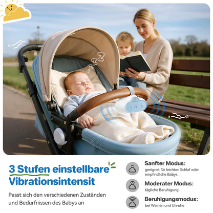 Robofun Kinderwagenschaukler Einschlafhilfe Baby mit USB-C & Timer