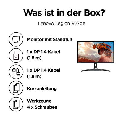 Lenovo Legion R27qe Gaming Monitor - 27" QHD 180Hz