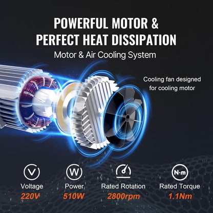 VEVOR elektrische Seilwinde 125/250kg Hubhöhe 12m