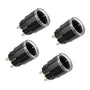 Shelly Plug S Gen3, smarte WLAN-Steckdose, schwarz, 4er-Set – kompakte Bauform mit LED-Anzeige