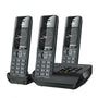 Gigaset Comfort 520A Trio DECT-Telefone Set, titan-schwarz. Drei kabellose Telefone für DECT-Heimtelefonie mit AB.