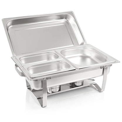 Mahlzeit Chafing Dish Profi Set Grenoble Speisewärmer - 4X Edelstahl