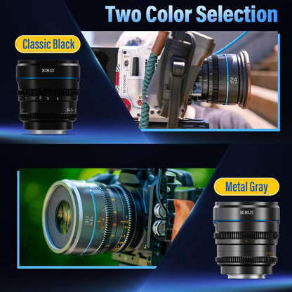 SIRUI Night Walker 24mm Cine-Objektiv – S35 X-Mount Schwarz