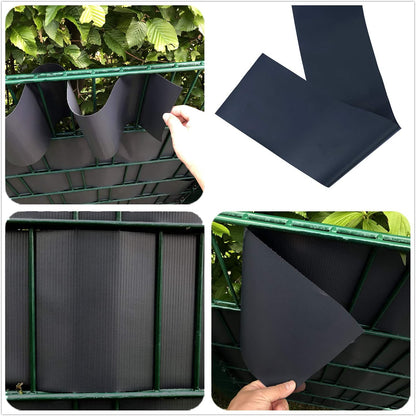 interGo Sichtschutzstreifen PVC für Doppelstabmatten, 50 m x 19 cm