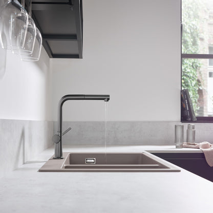 hansgrohe Talis M54 Küchenarmatur ausziehbar - Brushed Black Chrome