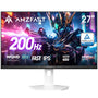 Amzfast AMZG27F6Q 27 Zoll Gaming Monitor QHD 200Hz Fast IPS mit schlankem Gehäuse und flachem Sockel