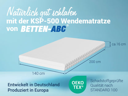 Betten-ABC KSP-500 Wendematratze - 140x200 cm H2/H3
